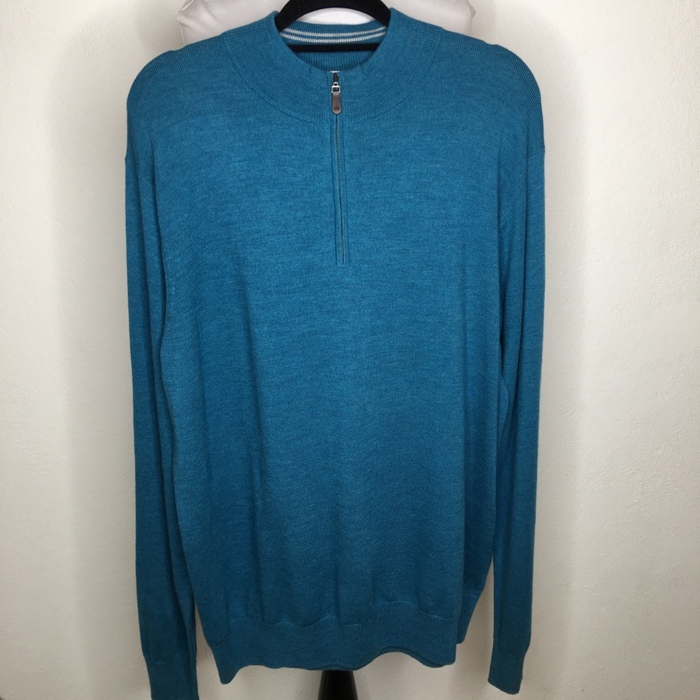 Peter Millar Merino Wool 1/2 Zip Pullover Sweater